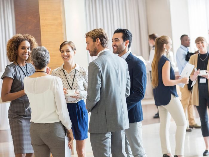 Young entrepreneurs networking