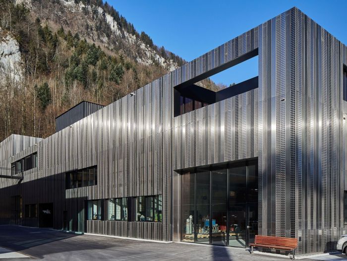 a modern industrial building in Nidwalden